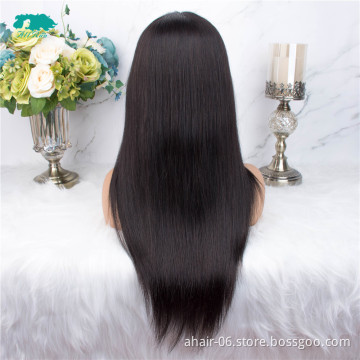 Hot Sale Brazilian 4*4 Lace Closure Wig Straight Human Hair Wigs For Black Women Remy Hair 180% Density Lace Wig with Baby Hair